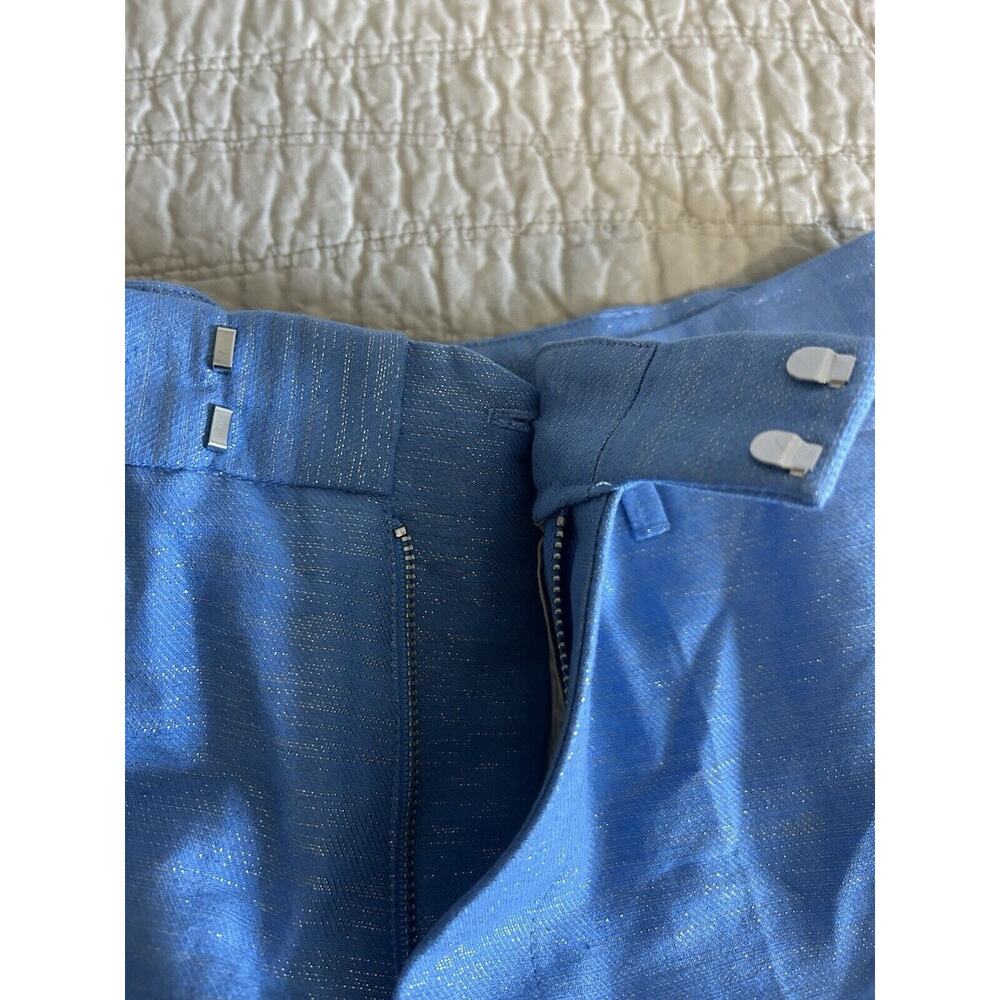 ZADIG & VOLTAIRE Women's Please Linen Blend Shorts Blue Sparkle NWT Size XS - Picture 6 of 9